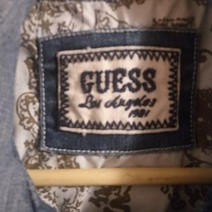 Guess blue jean vest
